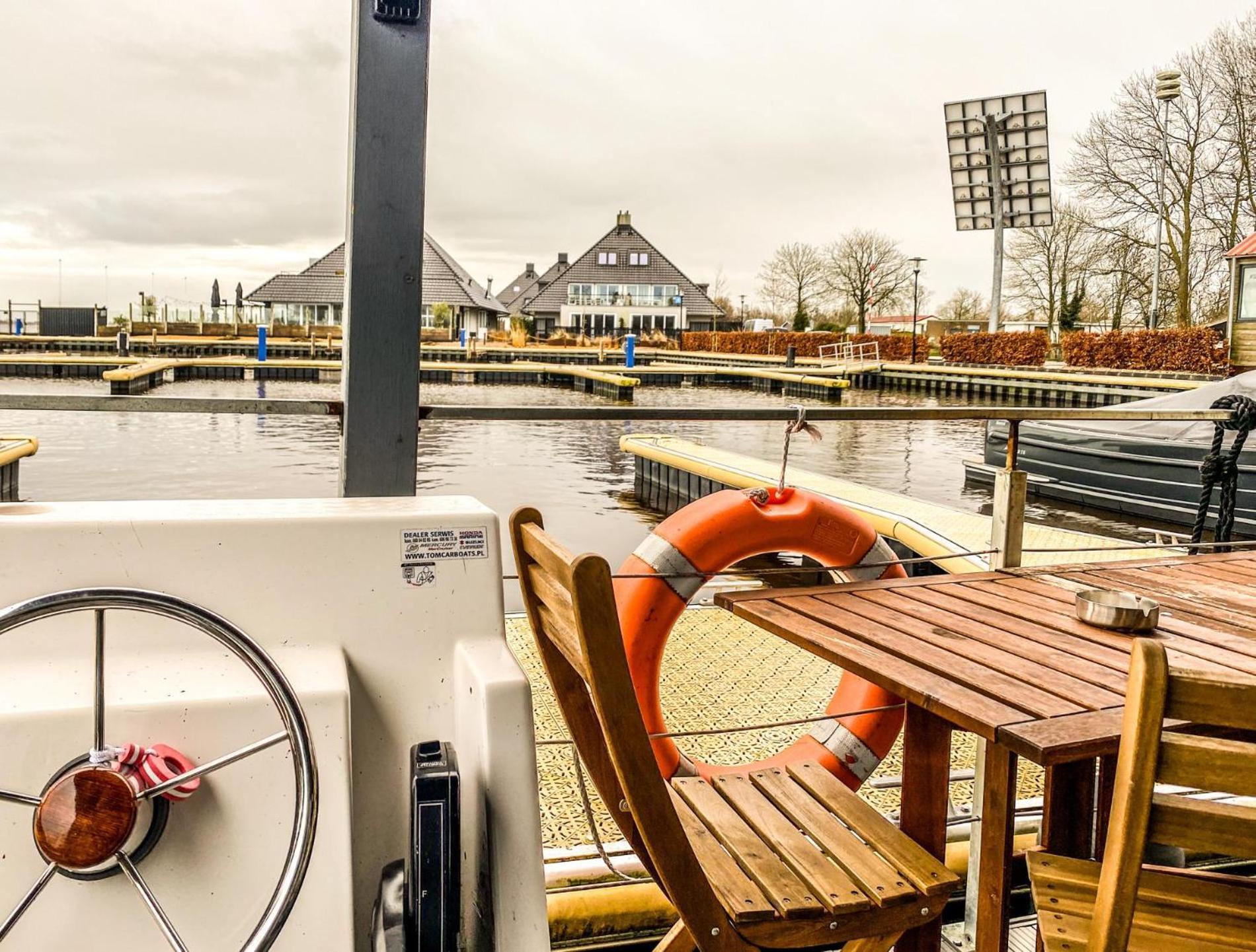 Houseboat Blue Sneekermeer Offingawier Eksteriør billede
